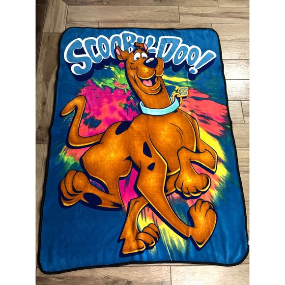 Scooby-Doo Cartoon Network Plush Soft Throw Blanket 42"x58" Tie-Dyed - Picture 1 of 13